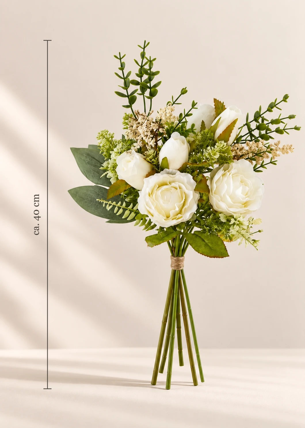 Strauß Rosengarten in Creme – Maße