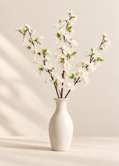 Kirschblüte in Weiß