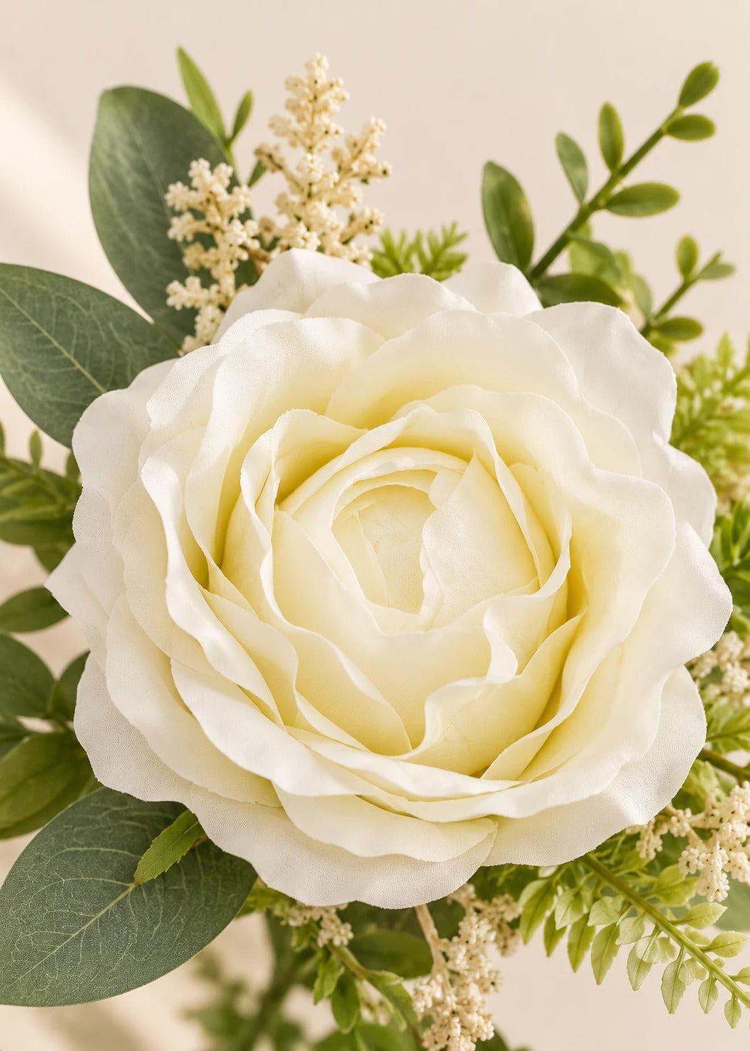 Strauß Rosengarten in Creme – Detail