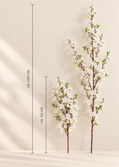 Kirschblüte – Maße (Weiß, Rosa, Lila)